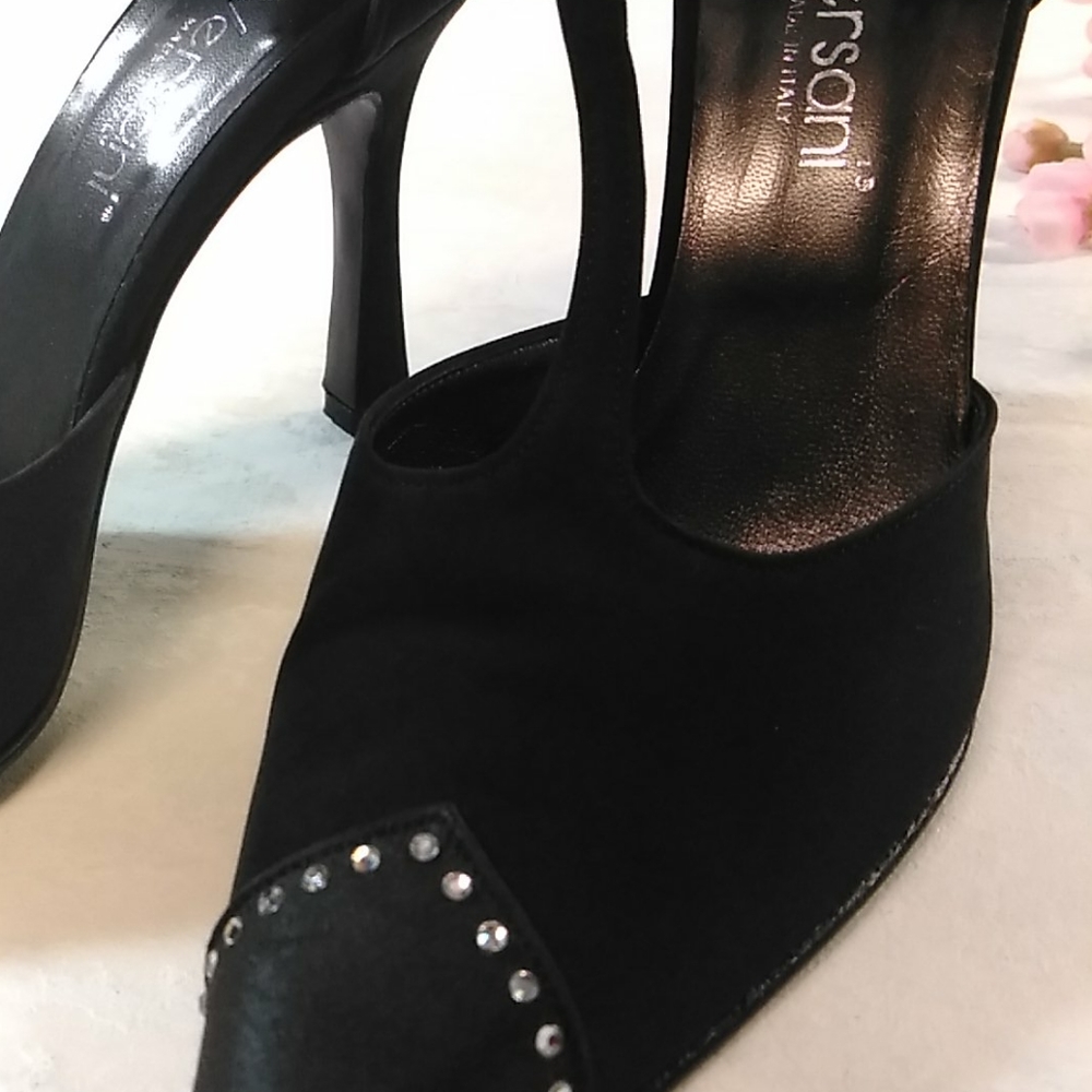 Versani made in Italy heels Black Color size 7 - Picture 11 of 12